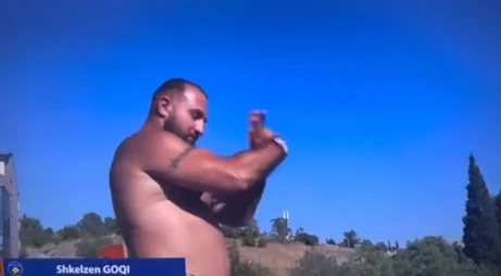 He made the eagle with his hands, Shkëlzen Goqi is disqualified from the bridge jumping competition in Montenegro