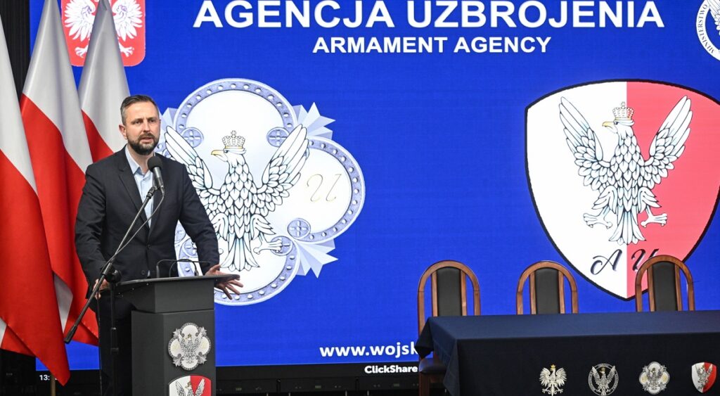 Polish Deputy Prime Minister and Defence Minister Władysław Kosiniak-Kamysz speaks at the signing of the EUR 120 million deal in Warsaw on Wednesday.