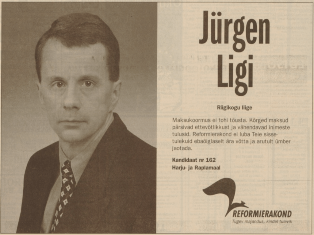 Reminder of the 1999 election campaign.