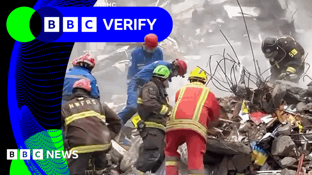 BBC Verify Live: Strikes in Ukraine, Russian AI network and housing targets