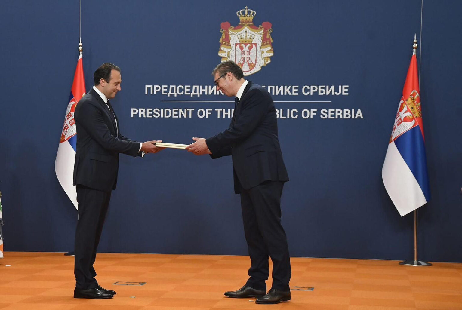 The Ambassador of Georgia to Greece and the Republic of Serbia presented credentials to the President of Serbia