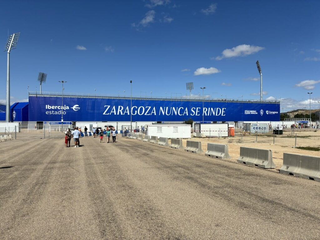 A visit to the new (temporal) stadion of Real Zaragoza.