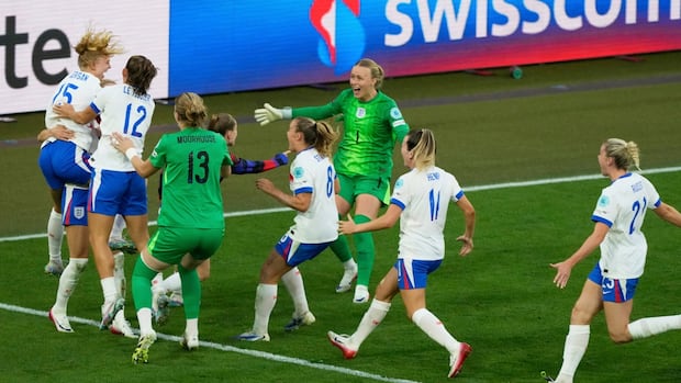 England beats Spain in a penalty shootout to retain Women's European Championship title