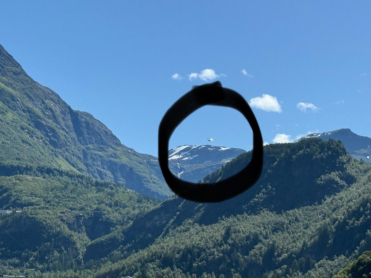 Fighter jet in Geiranger?