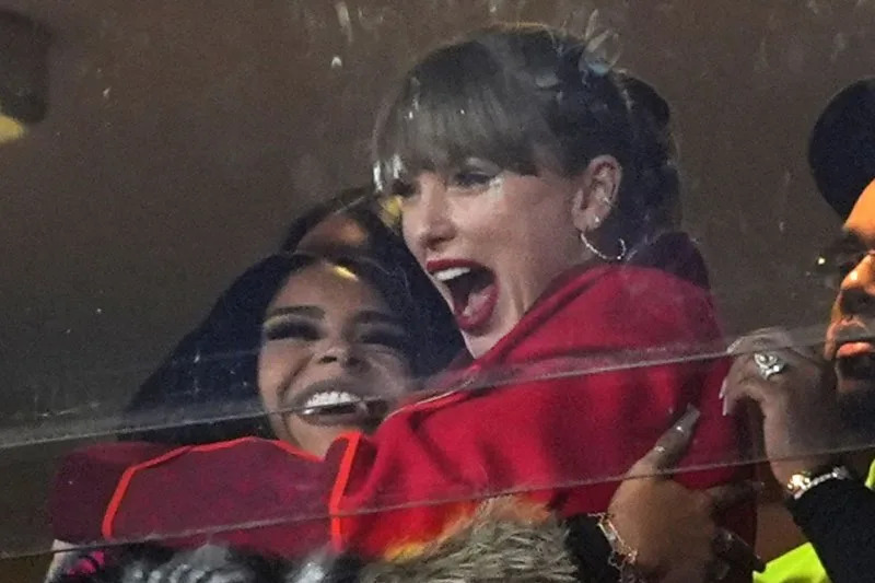 Taylor Swift cheers on the Chiefs during Black Friday Football at Arrowhead Stadium in Kansas City, Mo., in 2024. File Photo by Jon Robichaud/UPI