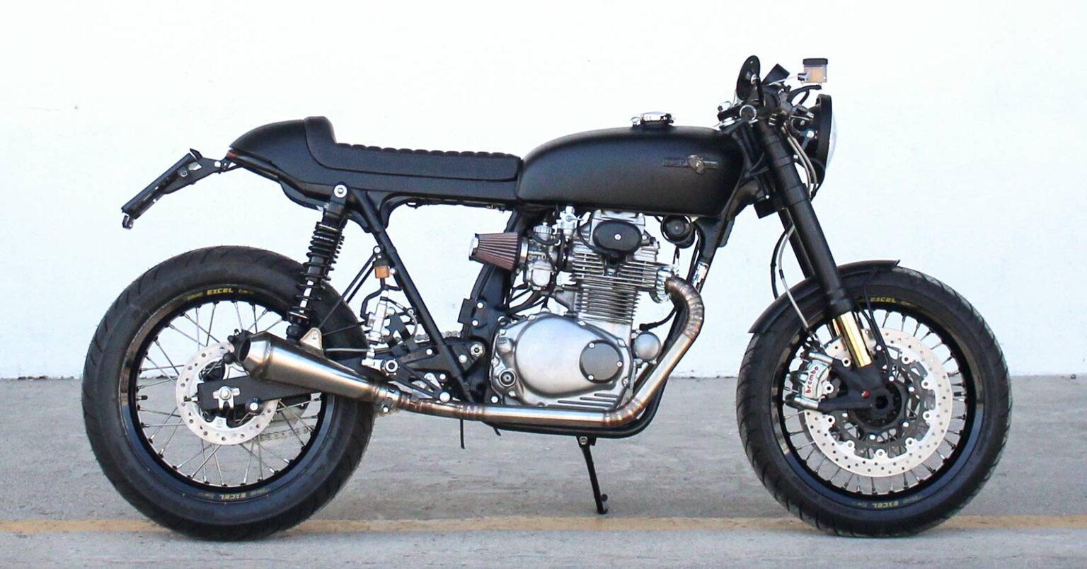 Little Black Number: A Honda CB350 Café Racer from Austria Little Black Number: A Honda CB350 Café Racer from Austria