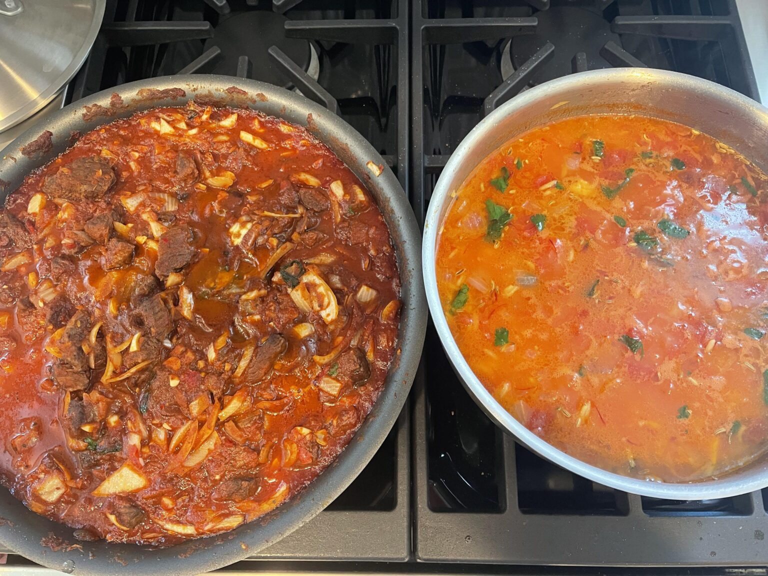 I made Chashushuli and Kharcho Vegetarianuli for the first time! How did I do?