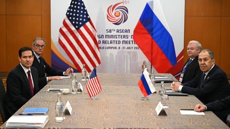Rubio relayed Trump’s ‘disappointment and frustration’ during meeting with Russia’s Lavrov