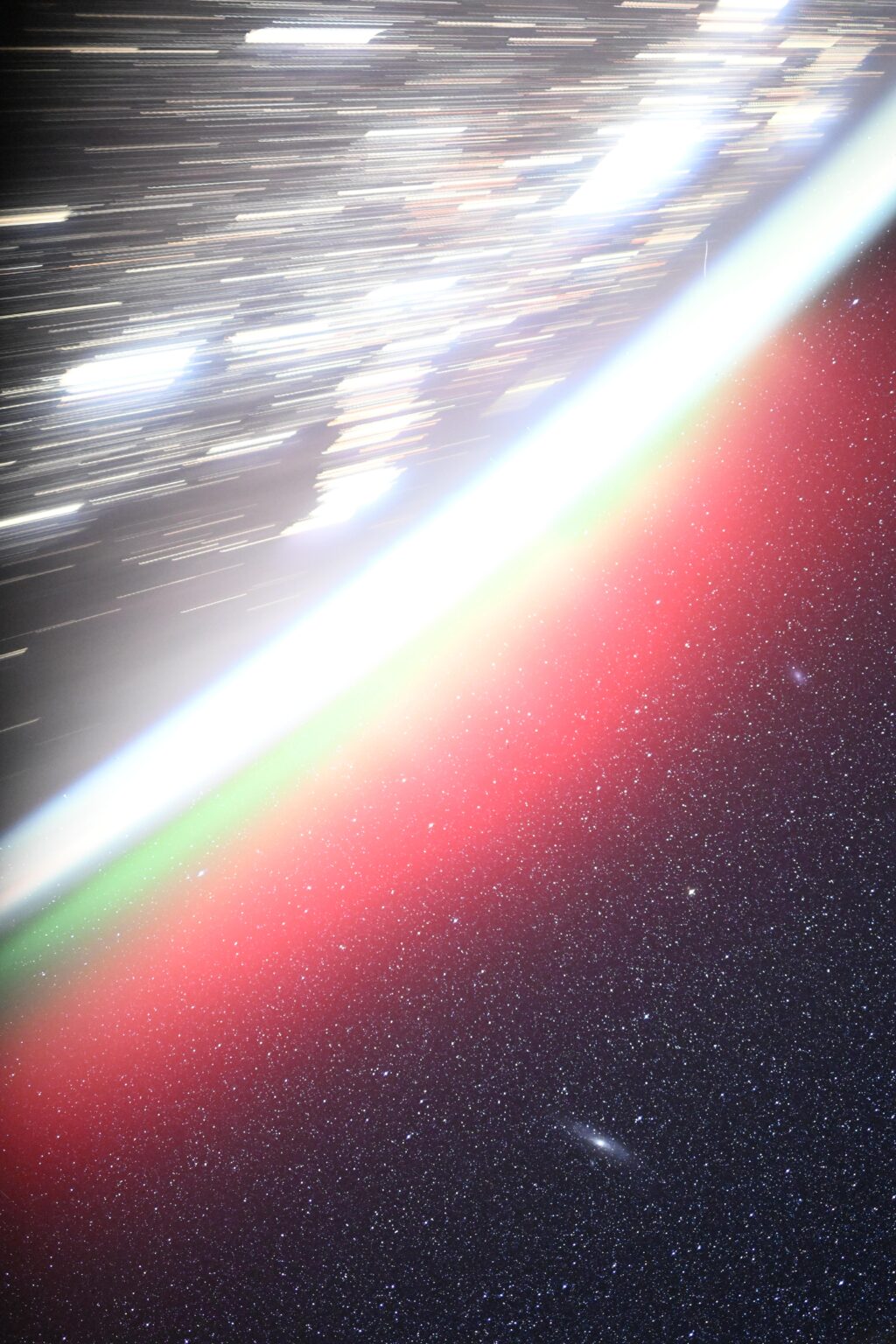 Capturing auroras, airglow, cities and galaxies in one photo