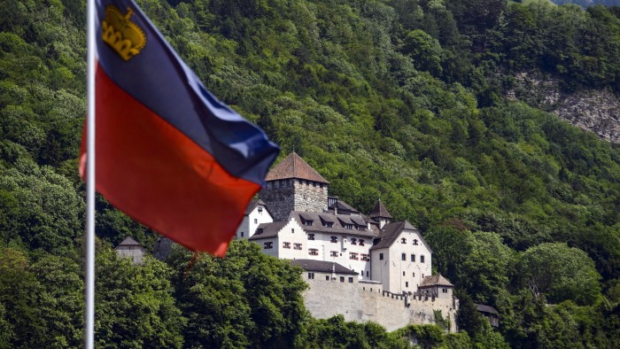 the Castle of Vaduz, home of the Liechtenstein princely family, in Liechtenstein’s capital Vaduz.