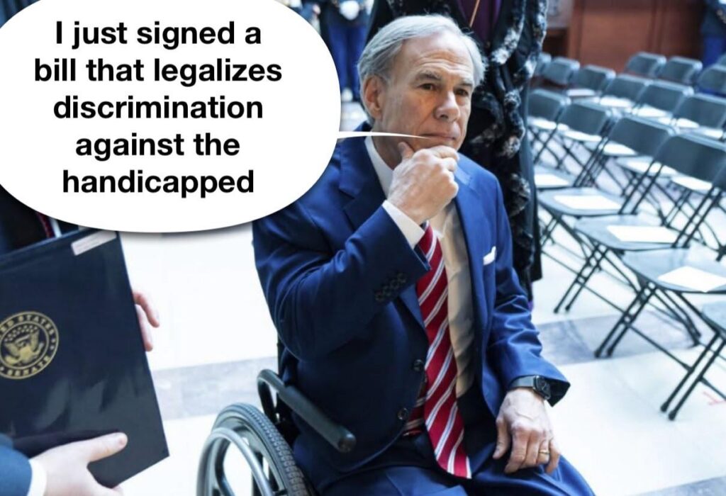 Texas Governor Greg Abbott be like …