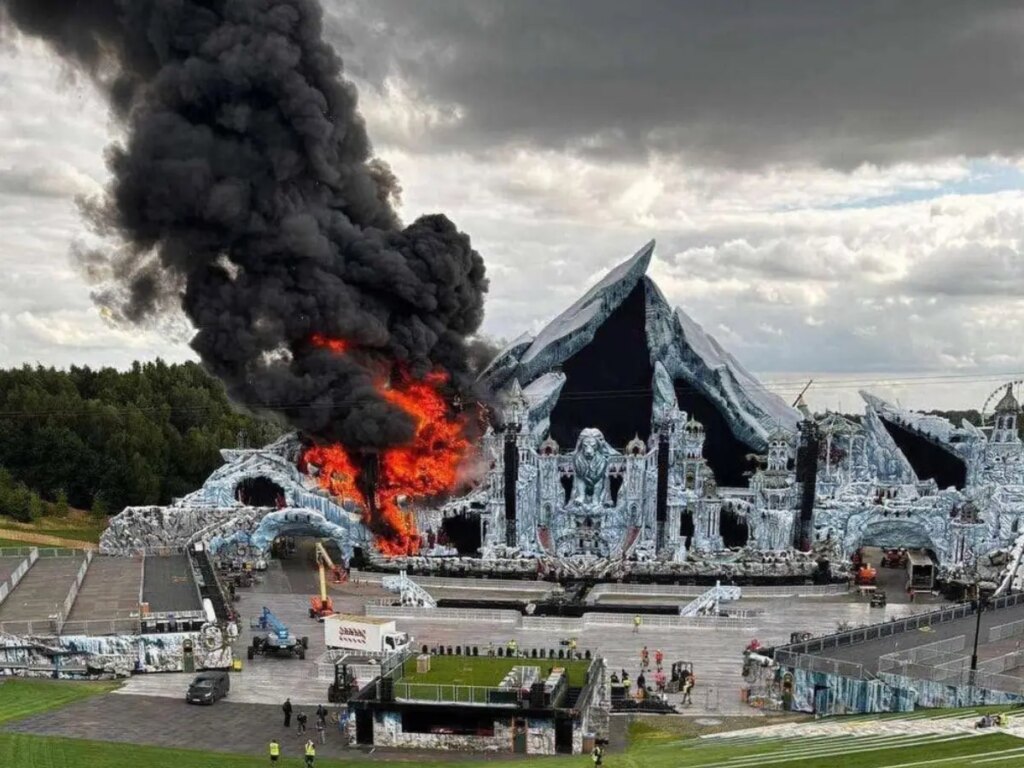 Massive fire engulfs Belgium's Tomorrowland mainstage ahead of grand opening, organisers respond
