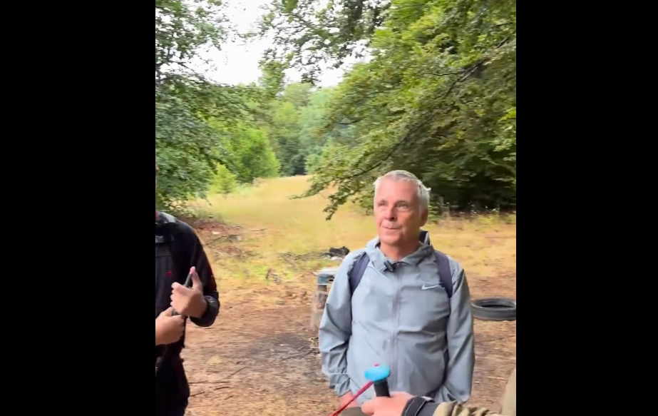 German Ambassador Rohde goes hiking on the Kosovo-Serbia border in Leposaviq
