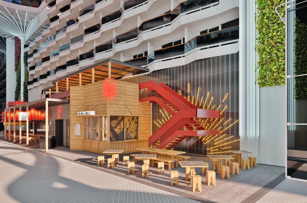 MSC World Asia’s World Promenade. (MSC/Rendering)