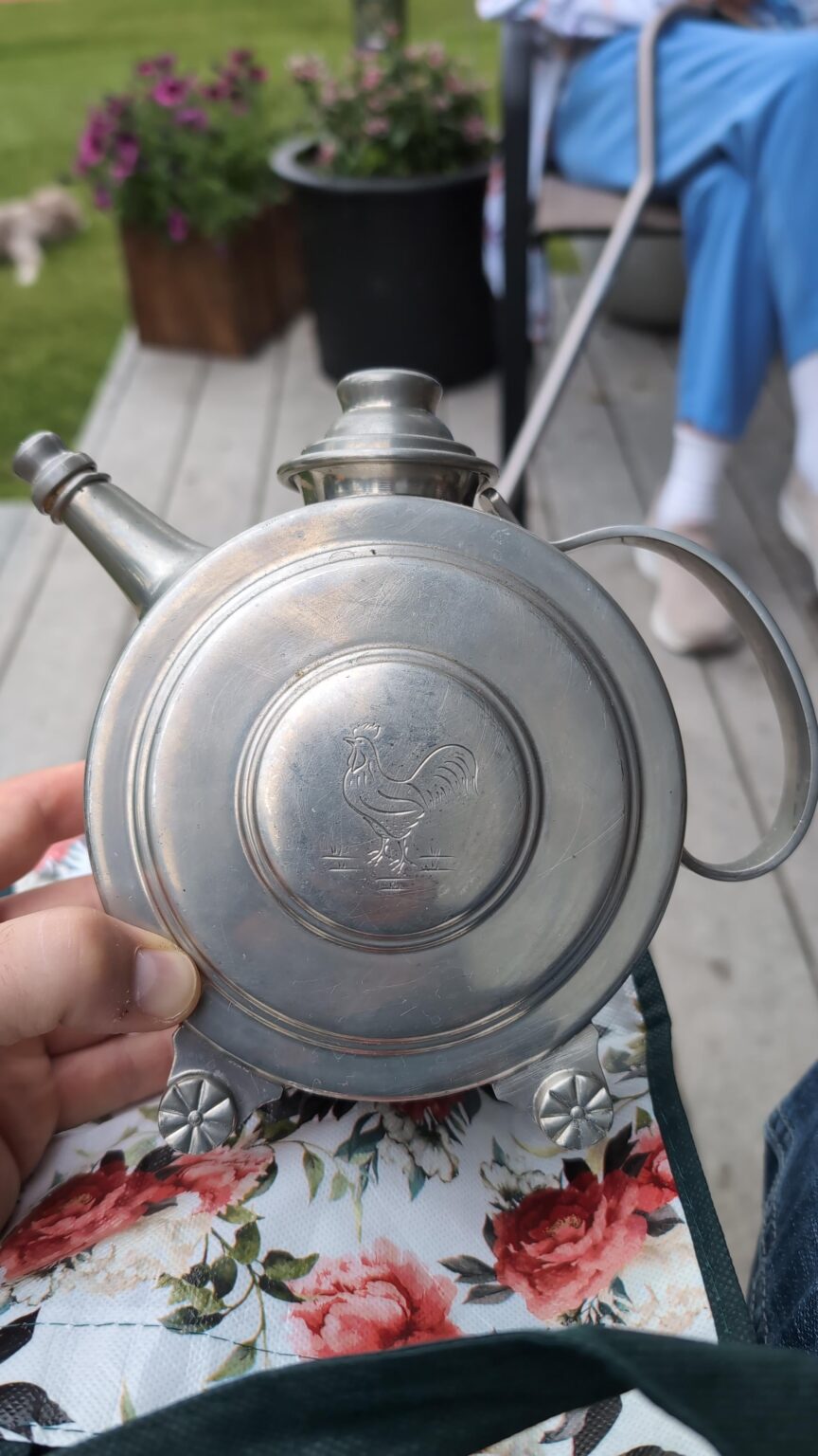 Pewter gift from Grandmother, not sure what it's purpose is.
