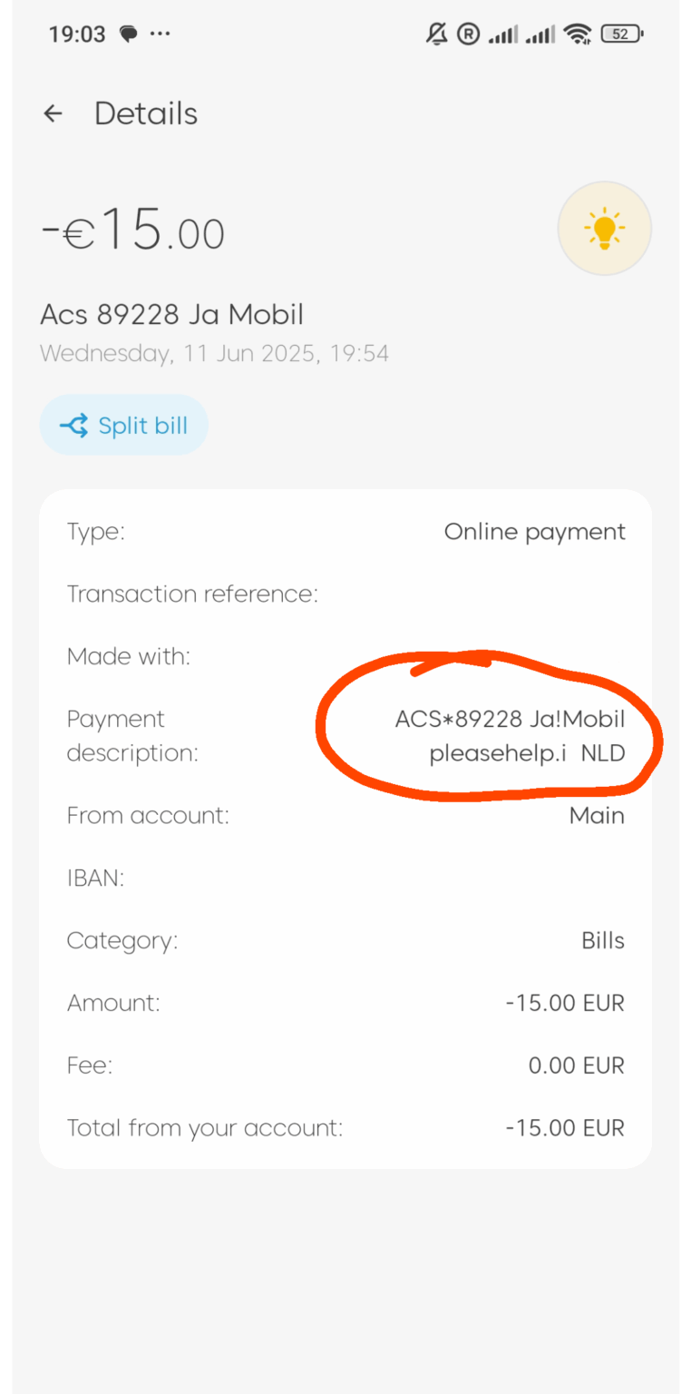 Strange "Please help" text?