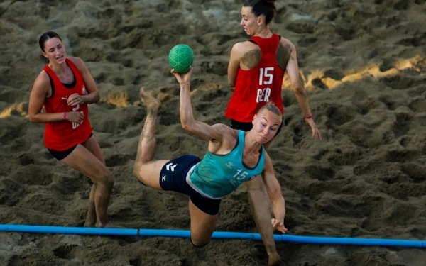 Picture 2025 European Beach Handball Championship semifinal match between Germany and Norway, photo source = European Handball Federation