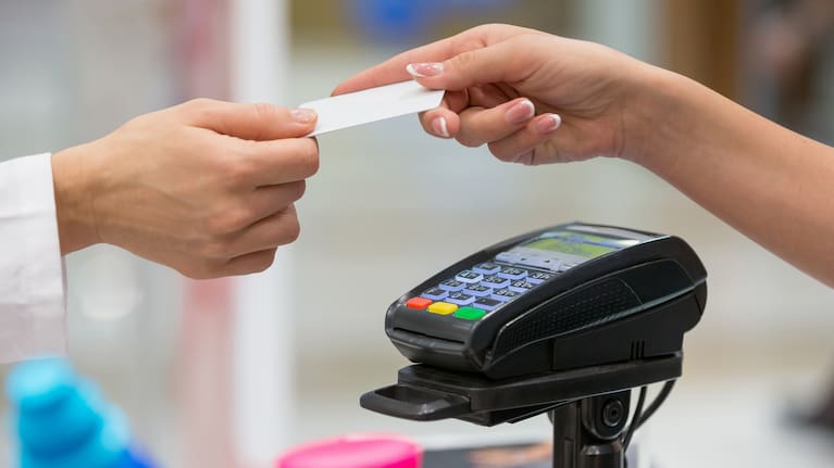 Paying for a doctor's appointment (file image)