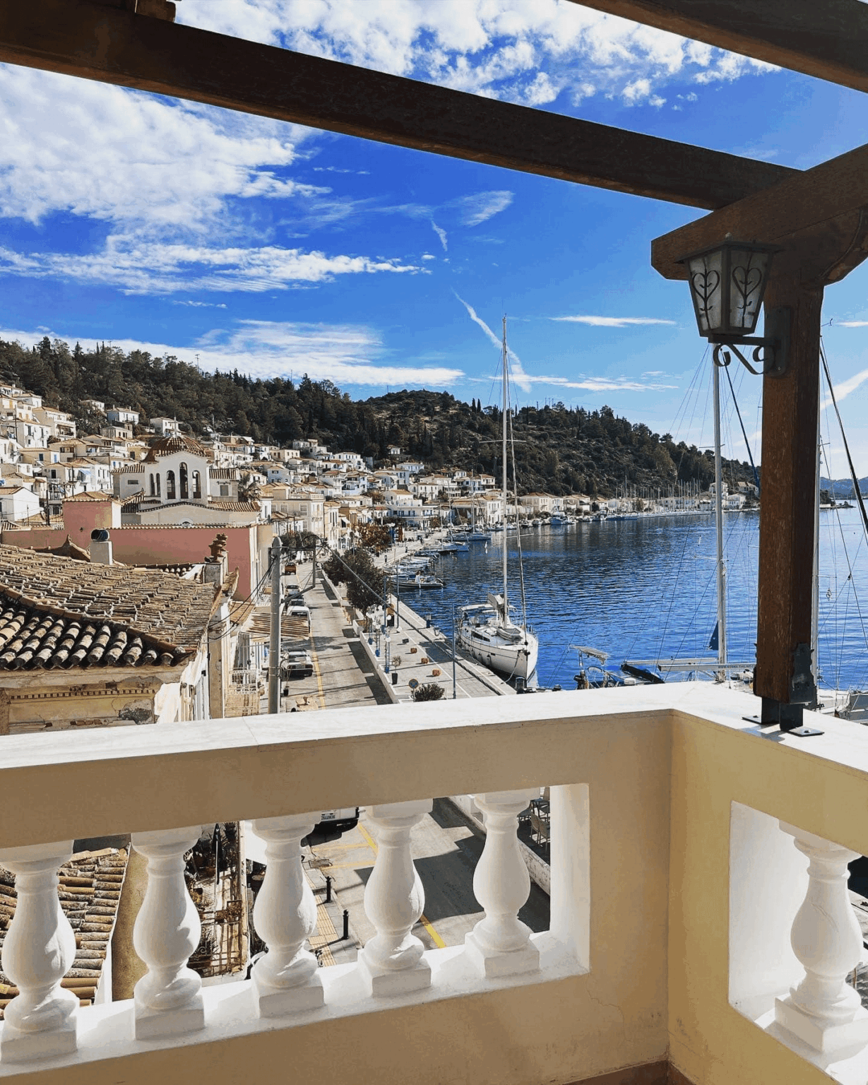 View from a balcony…Poros island, Greece