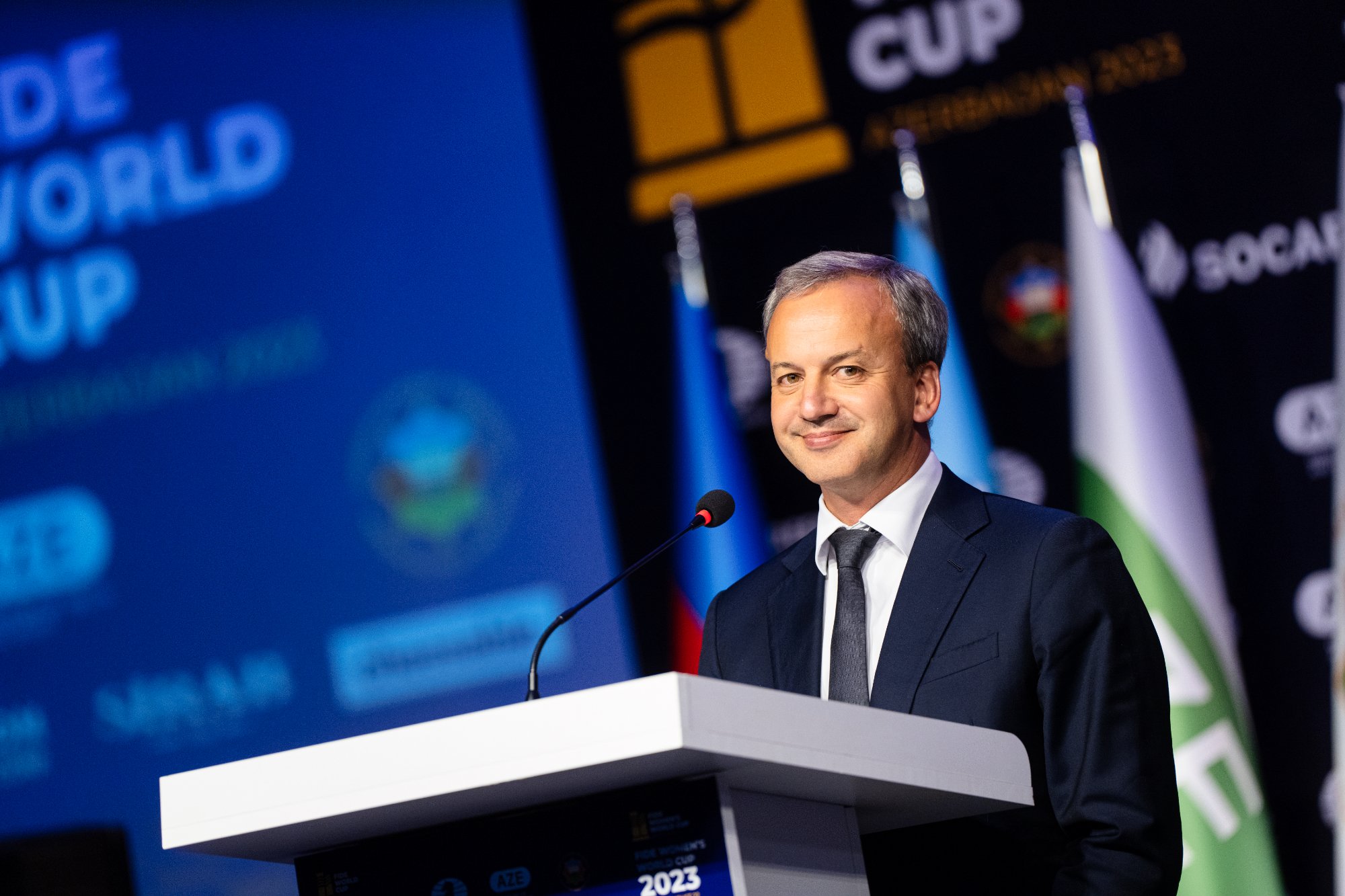 Arkady Dvorkovich has been FIDE's president since 2018. Photo: Maria Emelianov/Chess.com