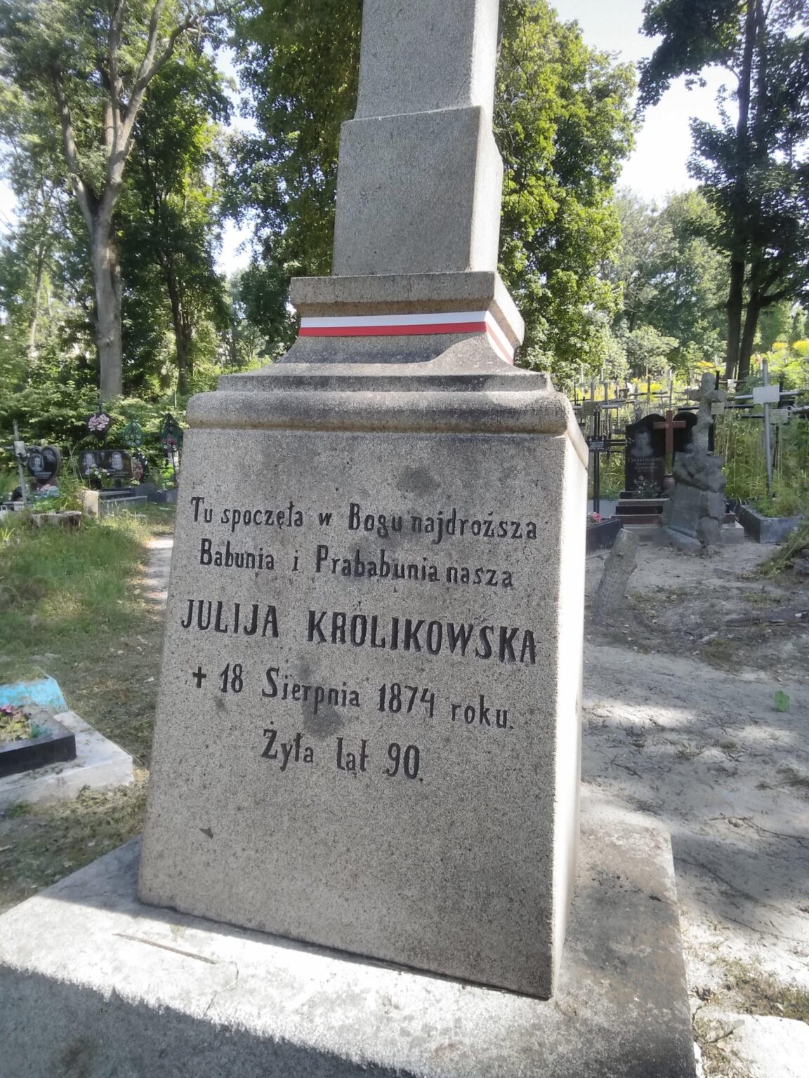 Polish grave in Żytomierz