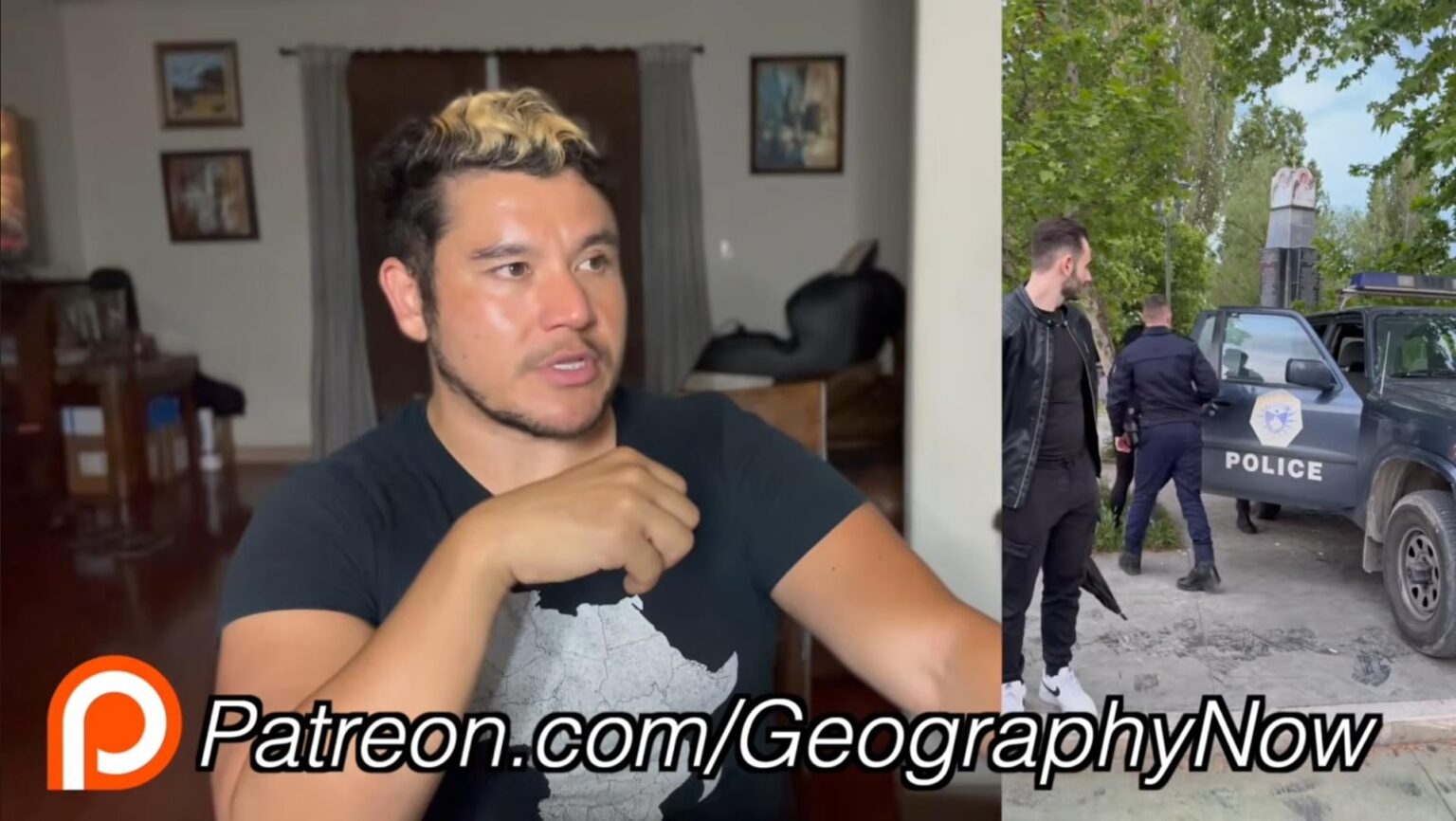 Paul Barbato (Presenter of Channel Geography Now) is arrested in Mitrovice