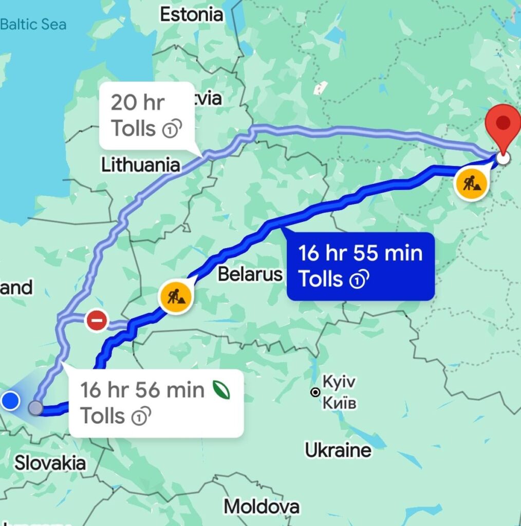 You can drive for 17 hours without leaving Poland