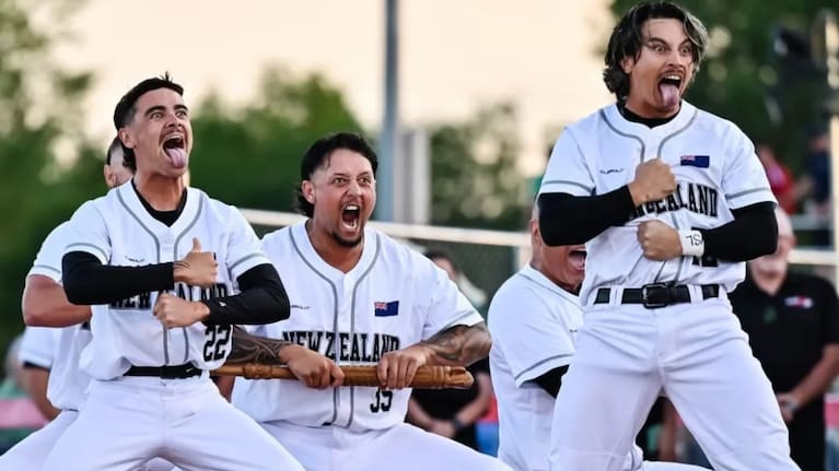The New Zealand Black Sox at the WBSC Men's Softball World Cup 2025.