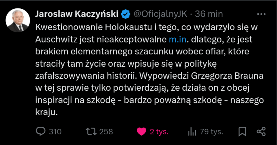 - Attention political septic tank - like he, I am impressed. I expected a reaction but exceeded my expectations. Although I'm absolutely not his xD fan