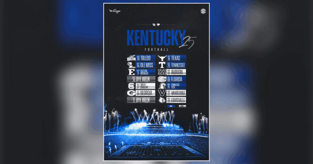 UK Athletics unveils 2025 Kentucky Football poster