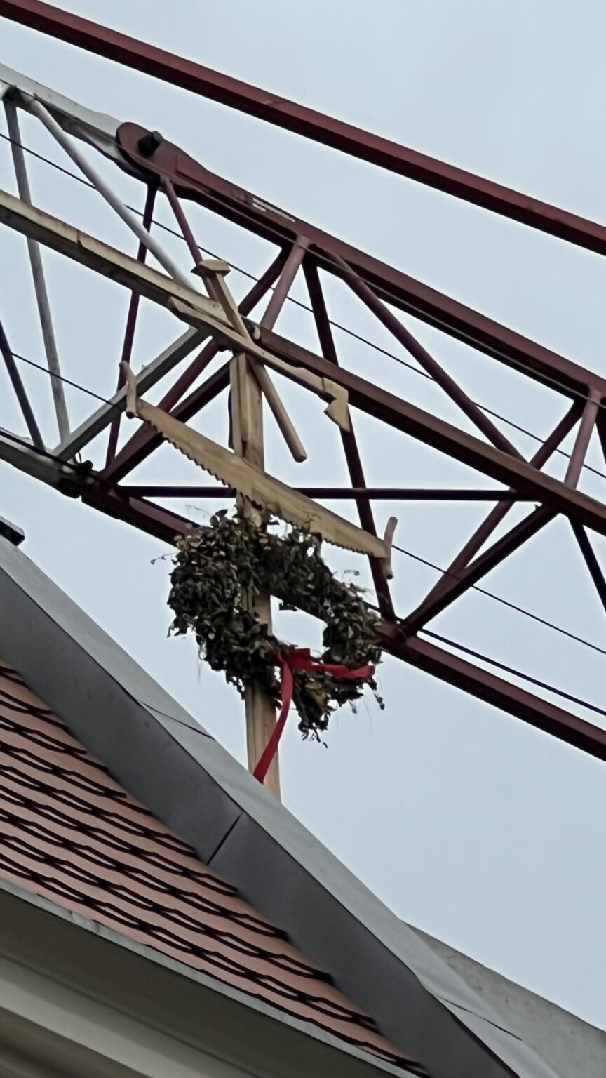 Is this a construction tradition that I slept down?