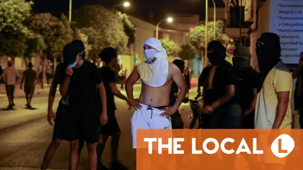 What's caused the recent anti-migrant unrest in Spain?