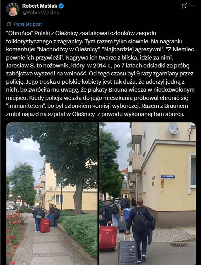 A hunt for foreigners accelerates. A cut -out knife stood in defense of the whiteness of the nation before the folk group