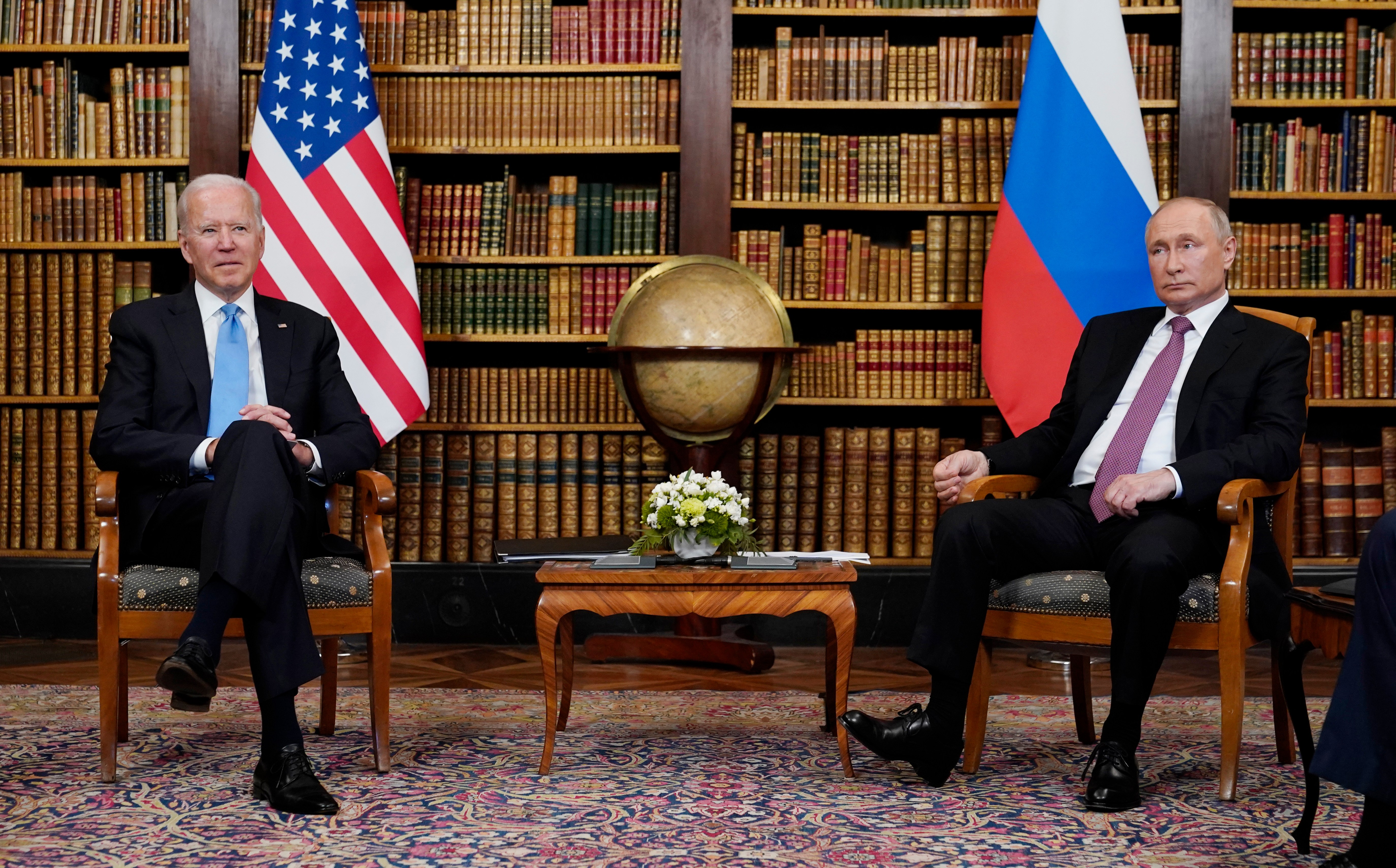 President Biden and President Putin in Geneva in 2021