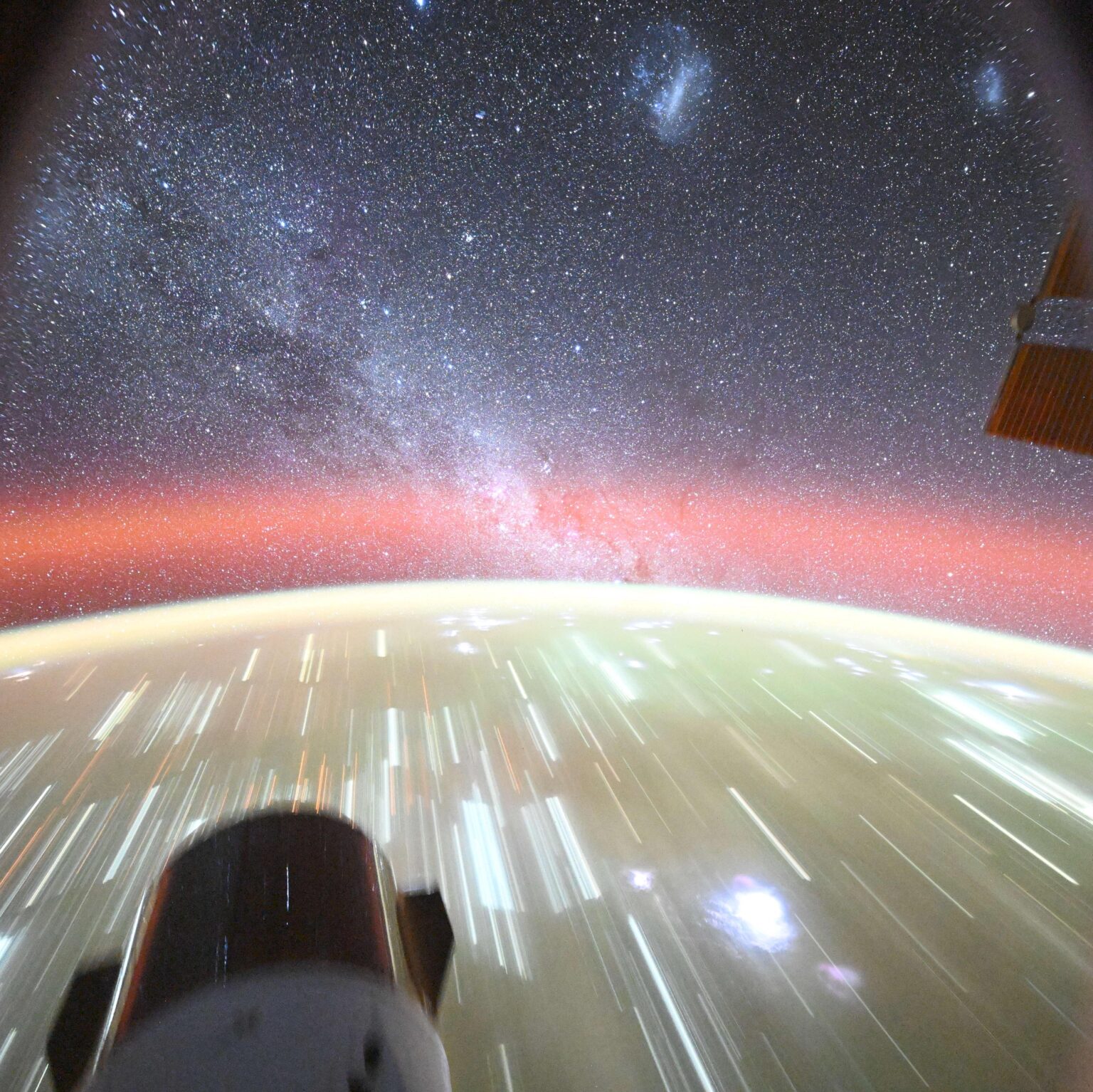 I photographed 3 galaxies at once from the ISS
