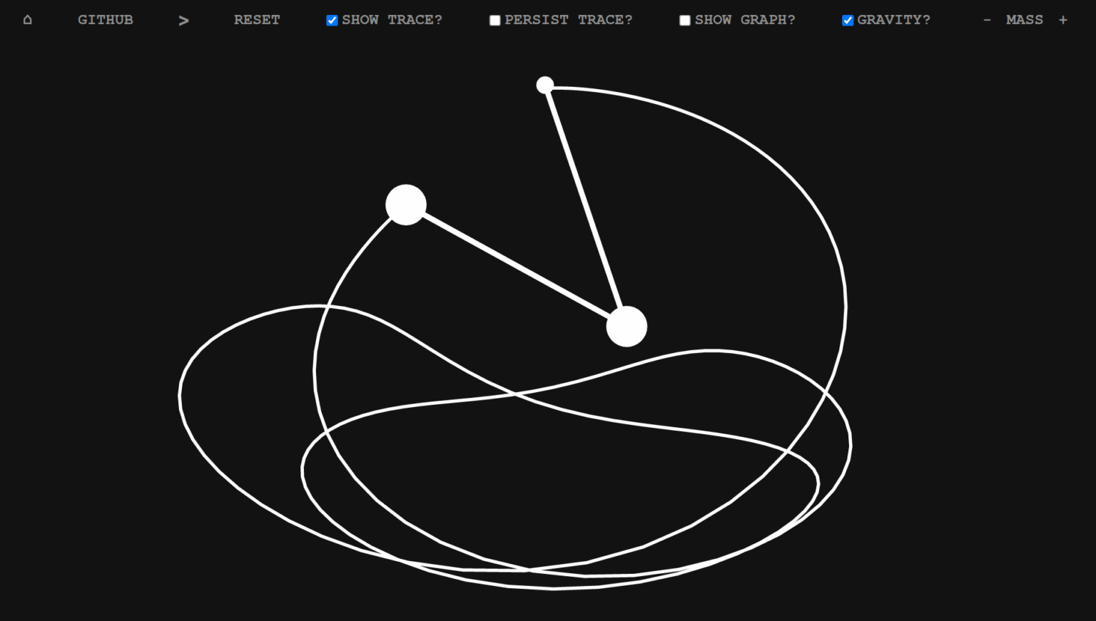 Interactive Double Pendulum Playground