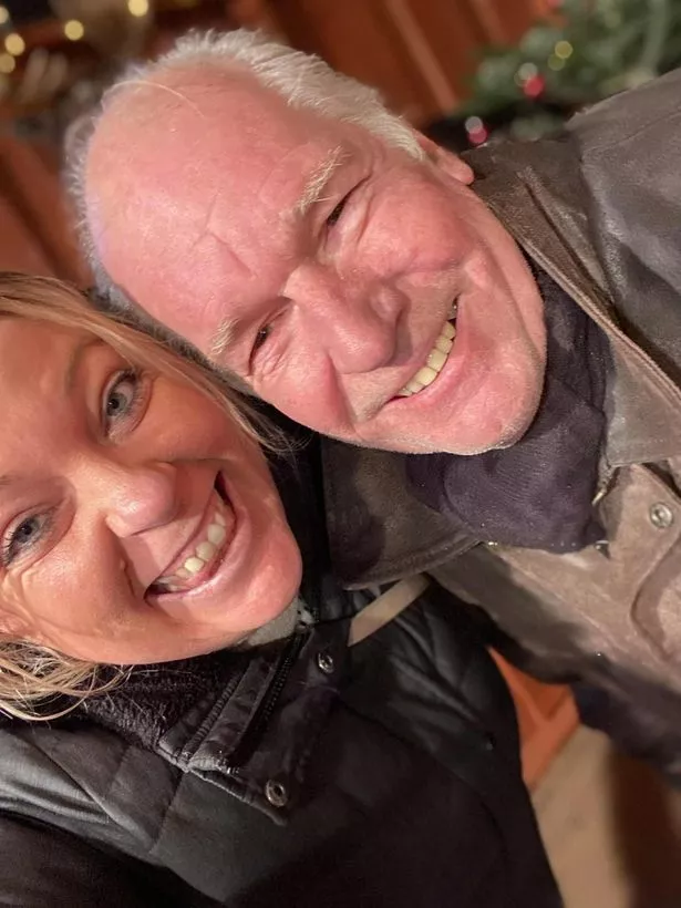 Alan with his stepchild Liza Whitemore