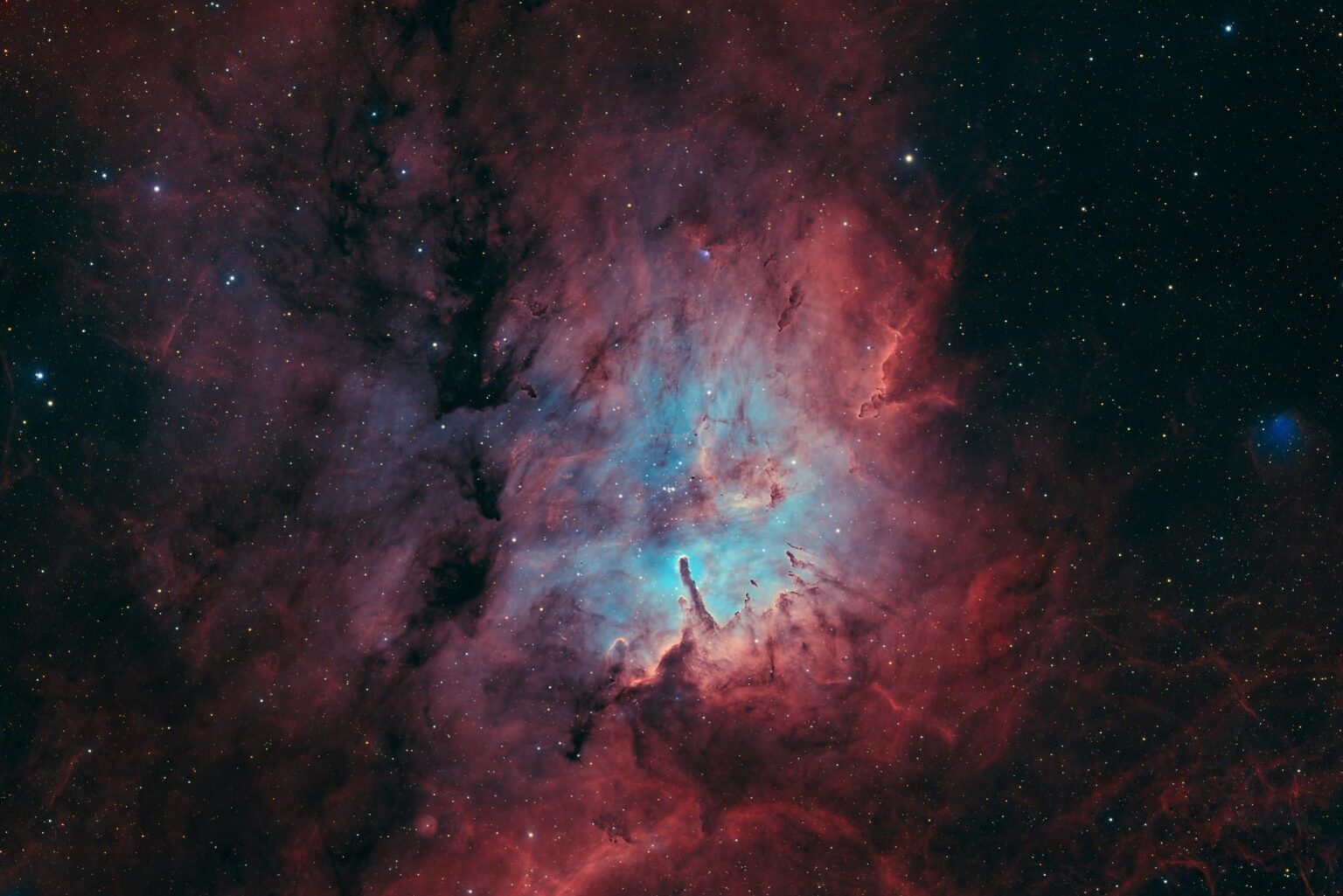 My favorite little known nebula -- The Wizard's Tower in the Little Fox Constellation