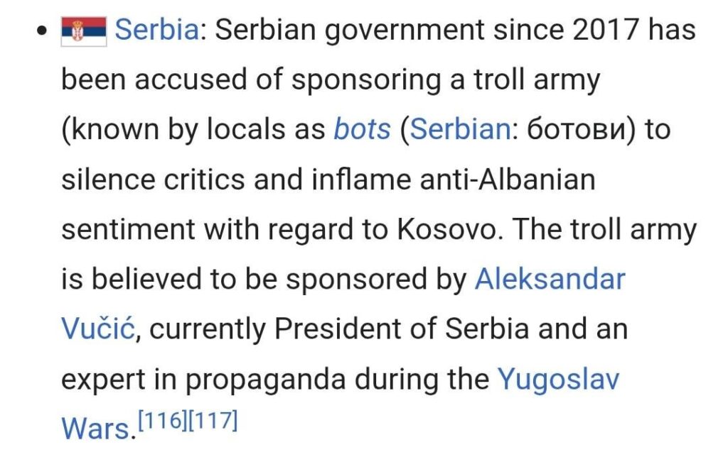 Are Albanians aware of the pharmas world that can be used by Serbia and promote the training among people?