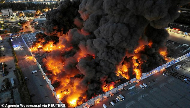 In May 2024, a significant fire at the Marywilska 44 shopping centre in Warsaw was attributed to Russian intelligence services
