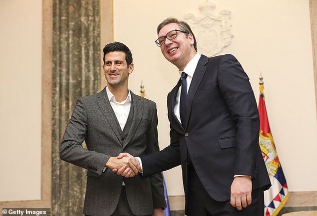 Aleksandar Vucic has claimed he will continue to support Djokovic, but a report has claimed newspapers supporting the Serbian president have turned on the star in recent months