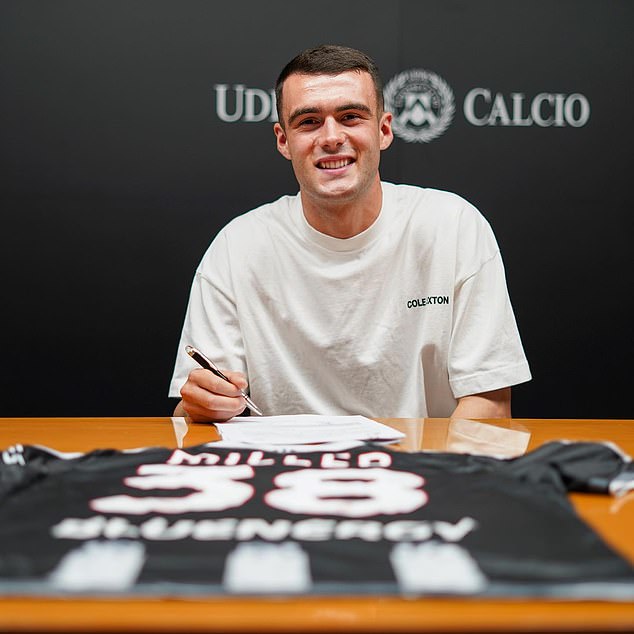 Miller has become the latest Scot to head for Italy after swapping Motherwell for Udinese