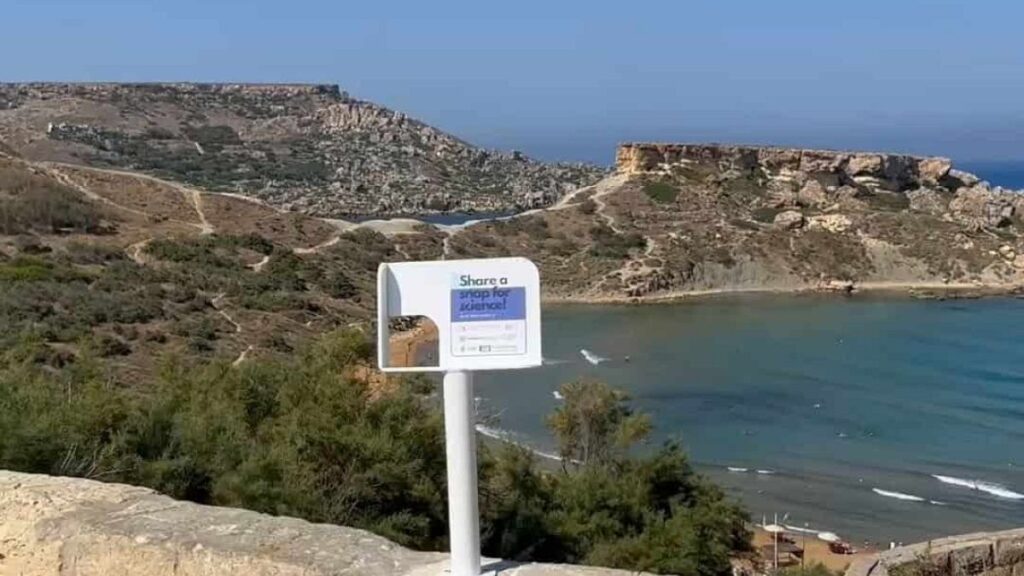 Tourists in Malta are supporting climate change research by sharing holiday photos of the coast