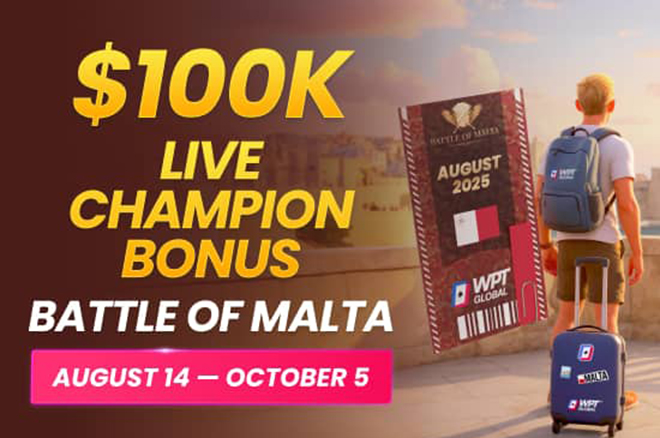 Turn a Freeroll Into a $1,280 Battle of Malta Package Online at WPT Global