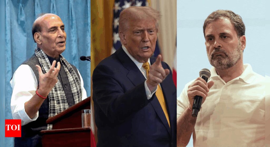Evening newswrap: Rajnath mocks Trump for trying to hurt India's economy; BJP slams Rahul on Op Sindoor remarks and more | India News