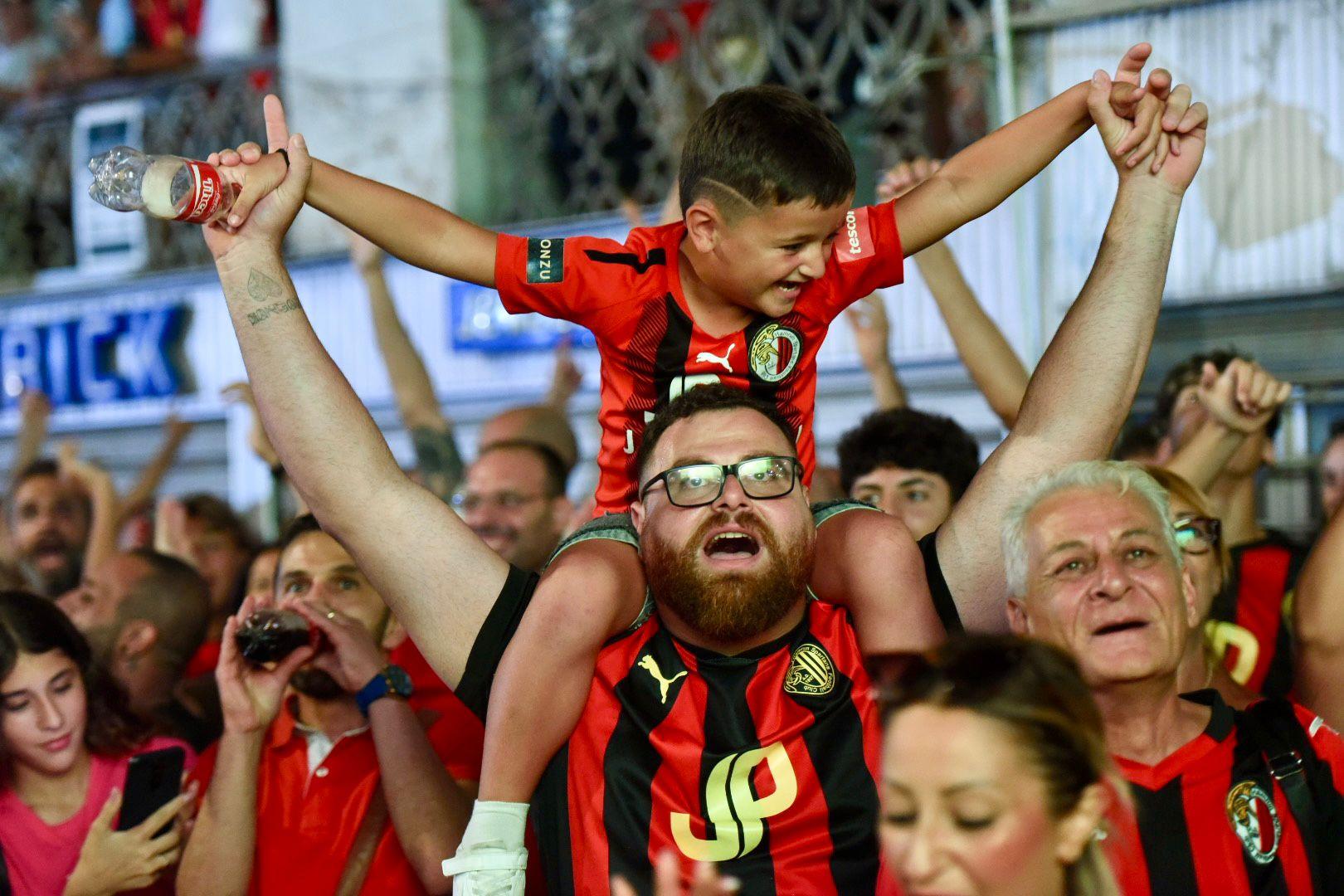Spectators of all ages celebrated the win. Photo: Chris Sant Fournier.