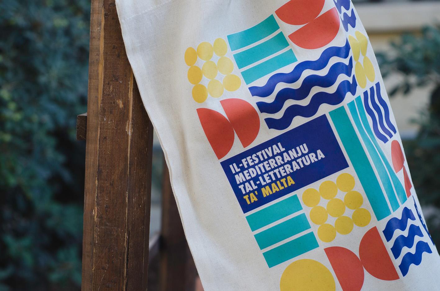 Artwork for the 20th edition of the Malta Mediterranean Literature Festival by Naomi Gatt.