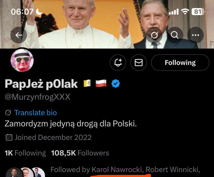 Postmodern era policy (yes, this is a PiS account)
