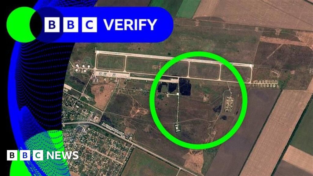 BBC Verify Live: Satellite images show damage at Russian bases, and Lebanon strikes verified