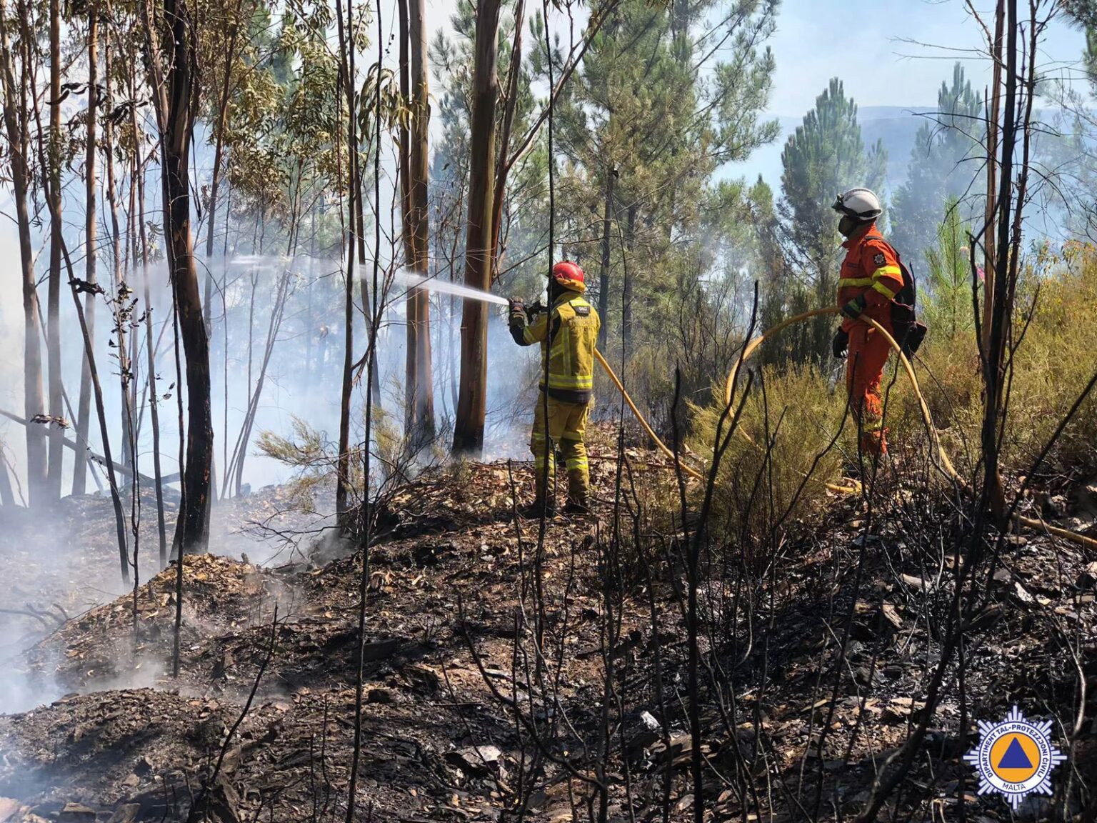 Maltese firefighters helping combat Portuguese wildfires